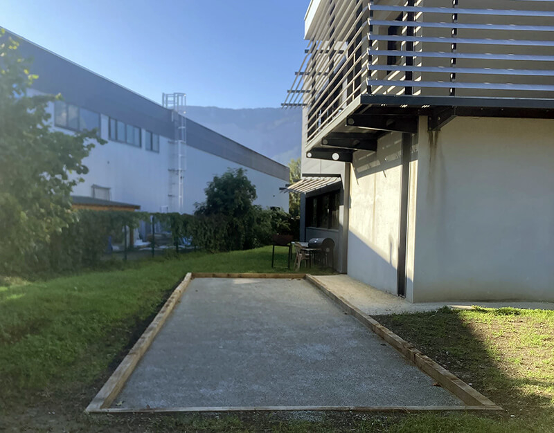 Aménagement terrain de pétanque
